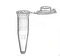 1.7mL Microcentrifuge Tubes, Large Lock-Caps, Sterile, 50/Bag, 500/Unit